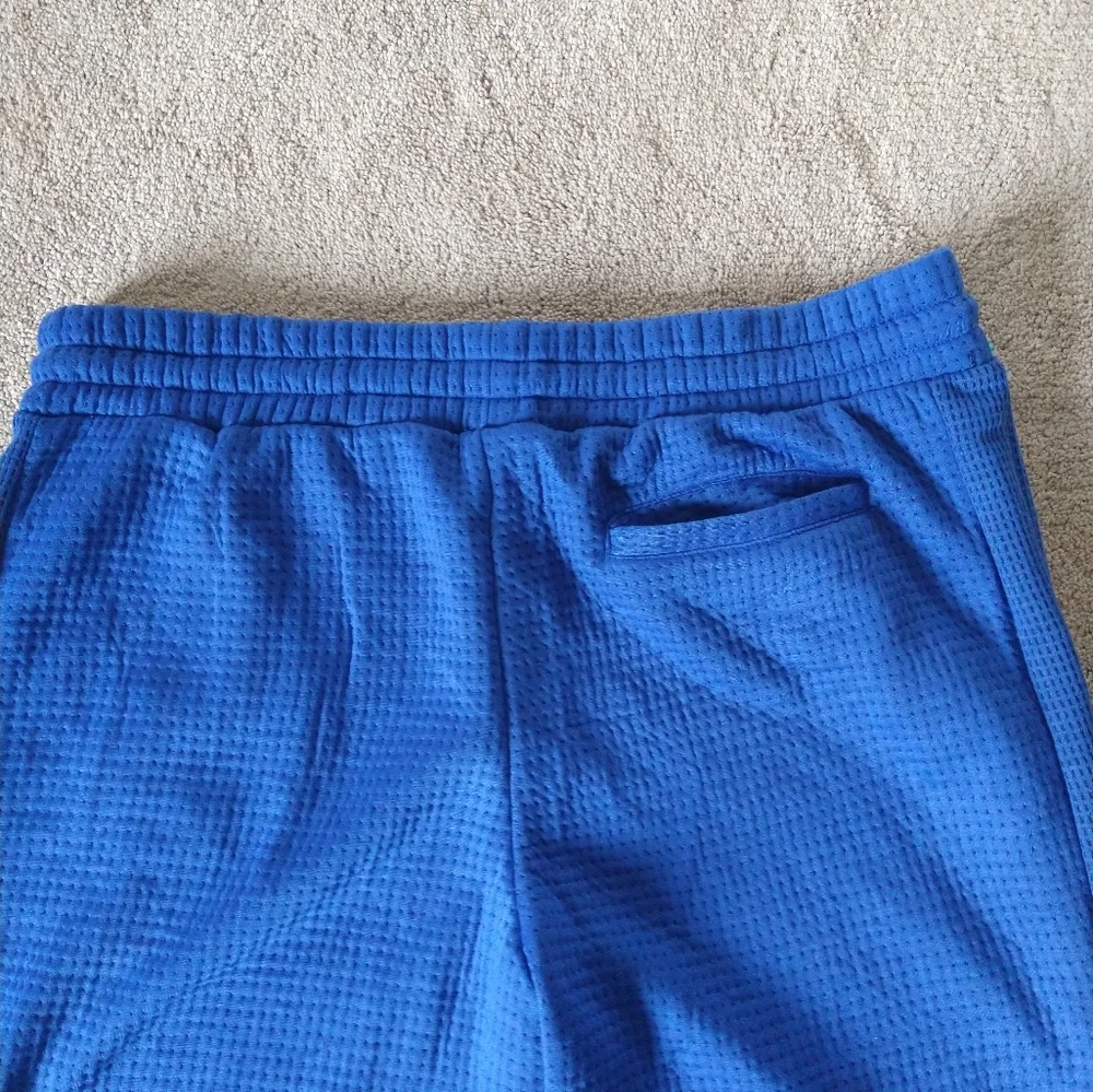 De Baggio Men's Jersey Sweatpants‎ Waffle Blue Pants Size 2XL